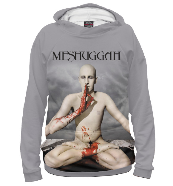 Женское худи с изображением Meshuggah цвета Белый