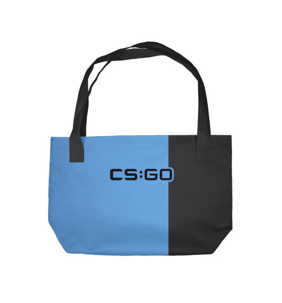 Пляжная сумка с изображением CS:GO Силуэт цвета 