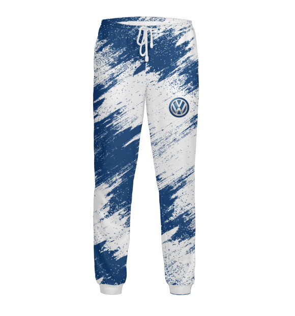 Мужские спортивные штаны с изображением Volkswagen цвета Белый