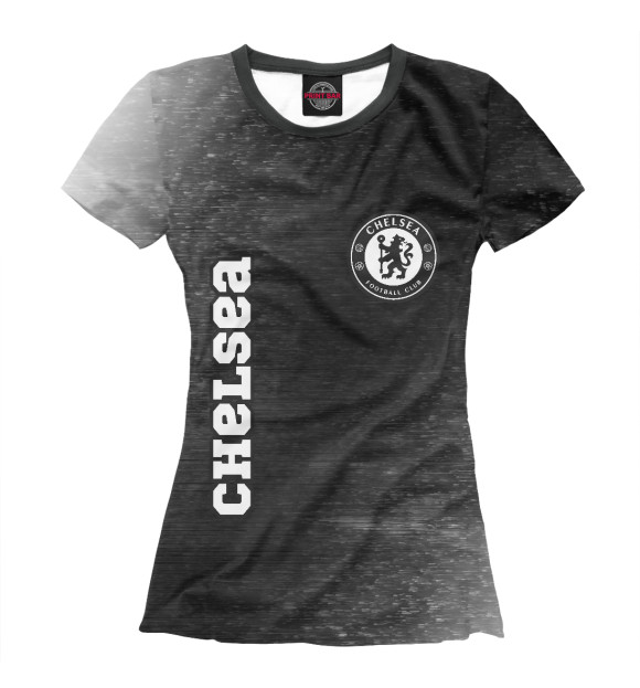 Женская футболка с изображением Челси | Chelsea цвета Белый