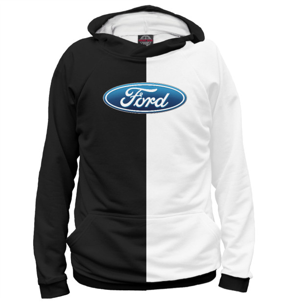 Женское худи с изображением Ford цвета Белый