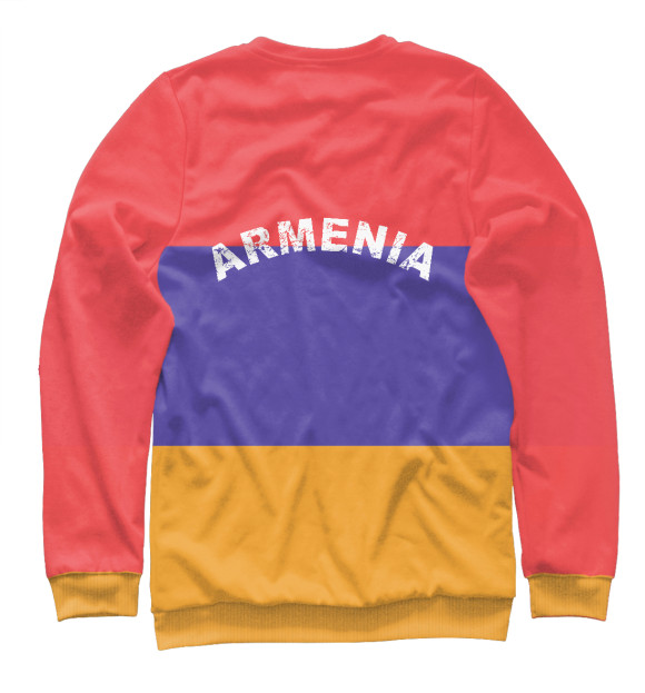 Женский свитшот с изображением Армения цвета Белый