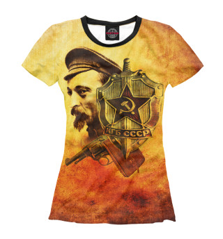 Женская футболка СССР КГБ