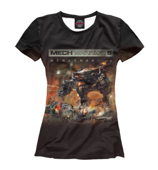Женская футболка MechWarrior 5 Mercenaries