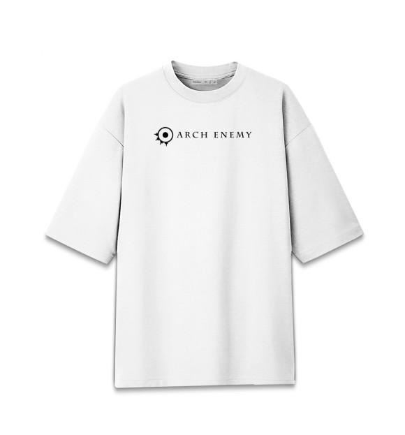 Женская футболка оверсайз с изображением Arch Enemy цвета Белый