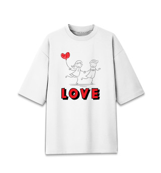 Женская футболка оверсайз LOVE#3