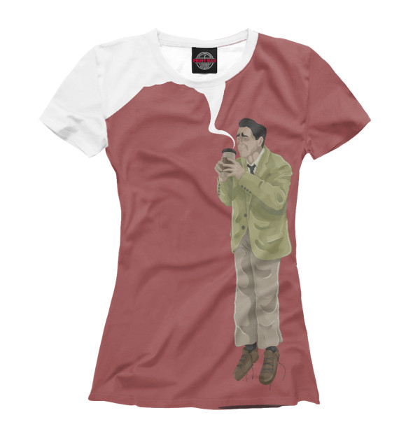 Женская футболка с изображением Dougie Jones Twin Peaks цвета Белый