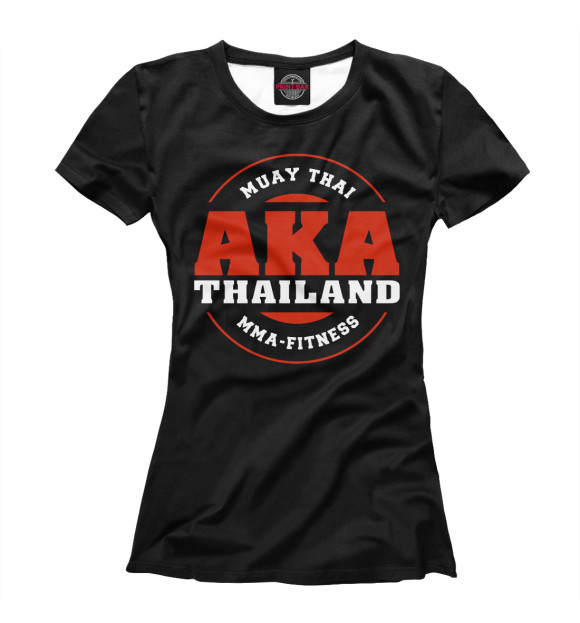 Женская футболка с изображением AKA Thailand цвета Белый