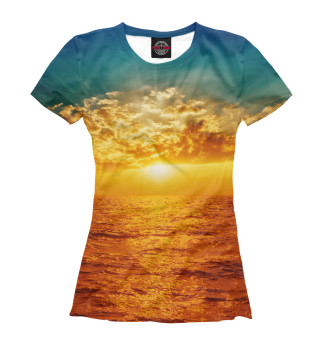 Женская футболка Прекрасный морской закат