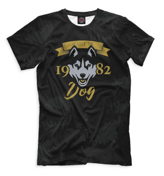Мужская футболка Год собаки — 1982
