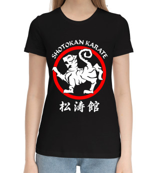 Хлопковая футболка для девочек Каратэ Шотокан