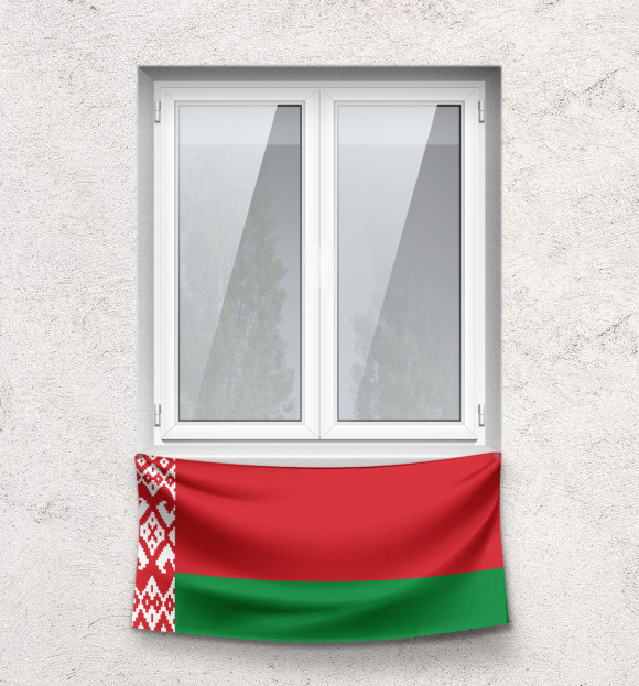 Флаг с изображением Беларусь цвета Белый