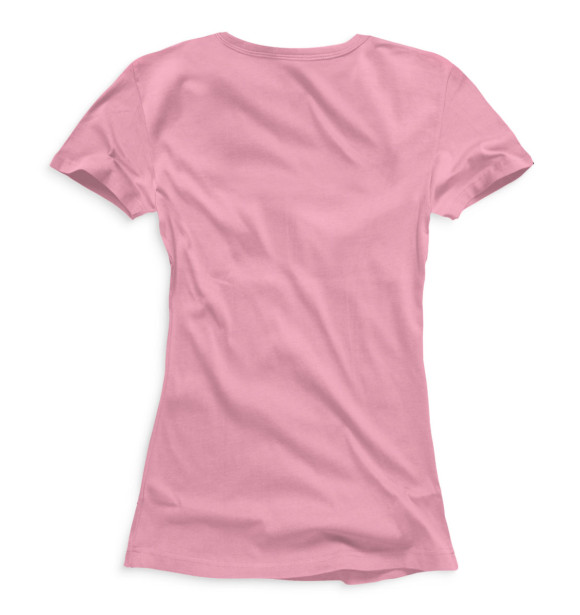 Женская футболка с изображением bulletproof розовый цвета Белый