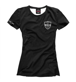 Женская футболка Леки чёрная