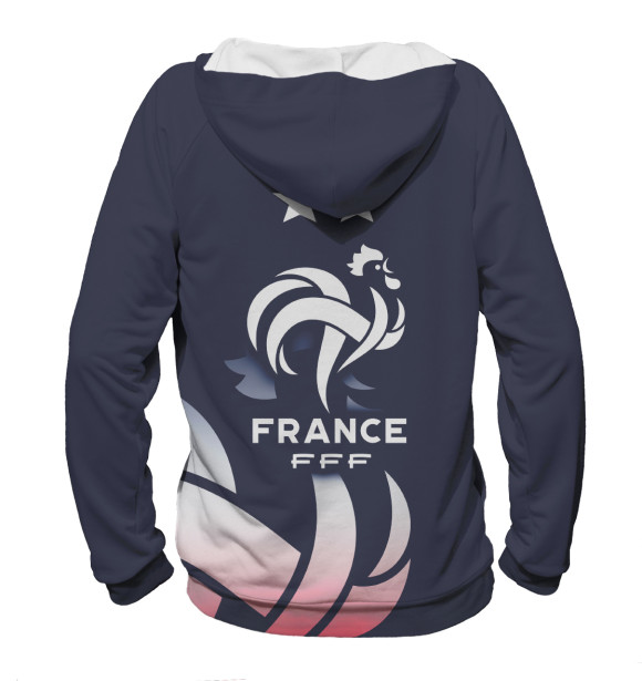 Женское худи с изображением Франция цвета Белый
