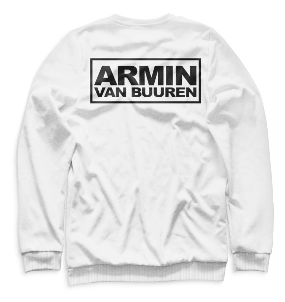 Женский свитшот с изображением Armin van Buuren цвета Белый