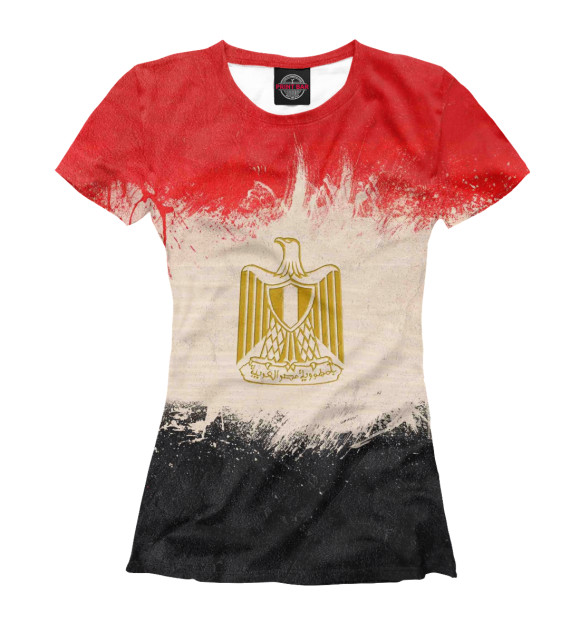 Женская футболка с изображением Египет цвета Белый
