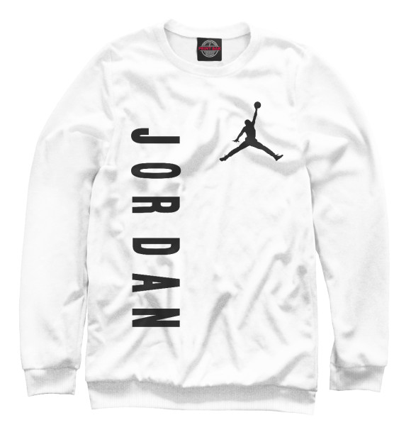 Женский свитшот с изображением Michael Jordan цвета Белый