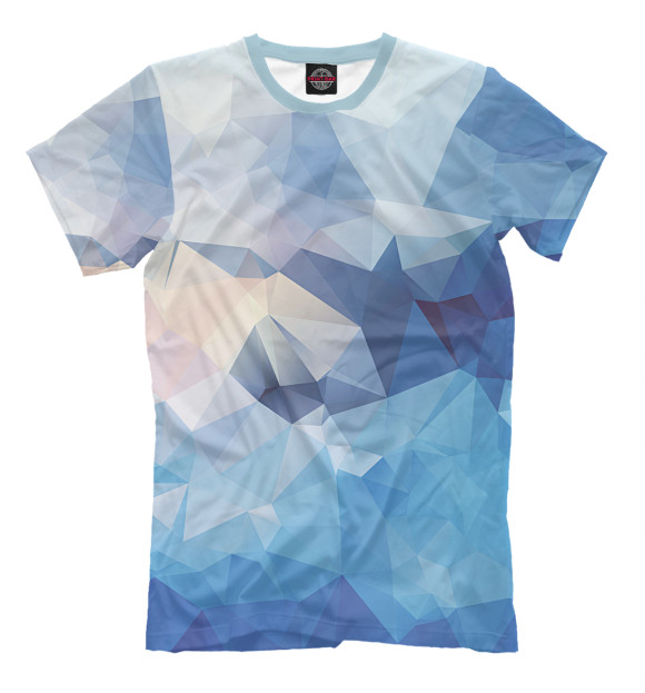 Мужская футболка с изображением Синева цвета Молочно-белый