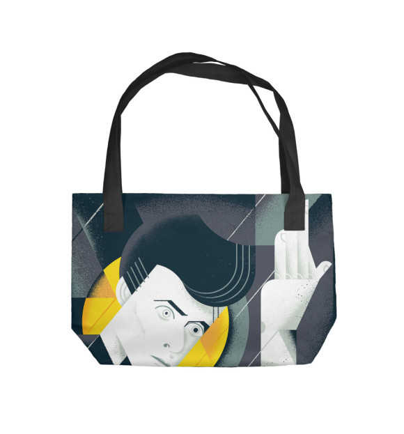 Пляжная сумка с изображением David Bowie цвета 