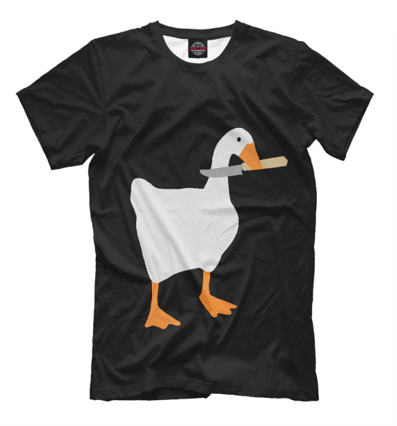 Мужская футболка с изображением Untitled Goose цвета Белый