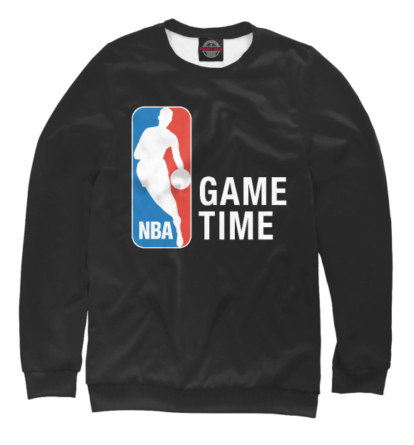 Мужской свитшот с изображением NBA - Game Time цвета Белый