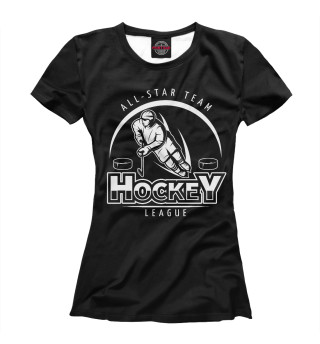 Женская футболка Hockey League