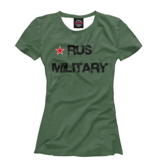 Футболка для девочек Rus military