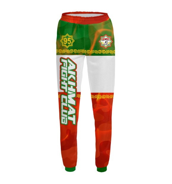 Женские спортивные штаны с изображением Chaborz Akhmat Fight Club цвета Белый