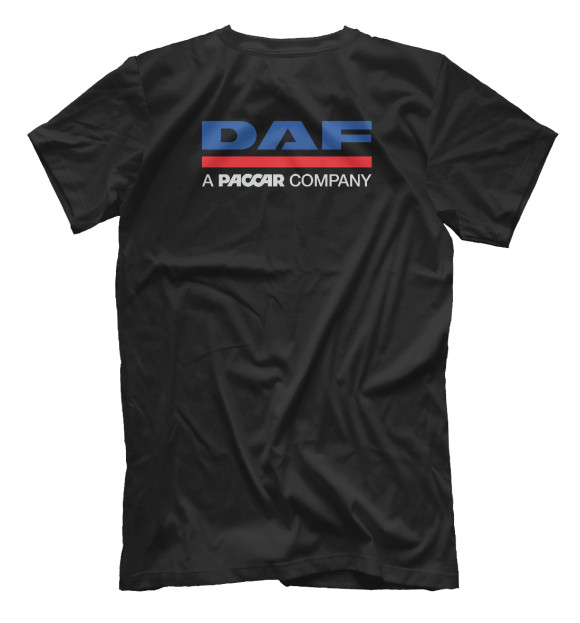 Мужская футболка с изображением DAF - Driven By Quality цвета Белый