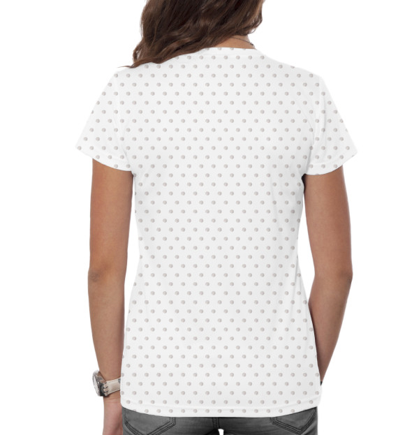 Женская футболка с изображением Лиса Вероника цвета Белый