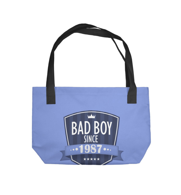 Пляжная сумка с изображением Плохой мальчик с 1987 цвета 