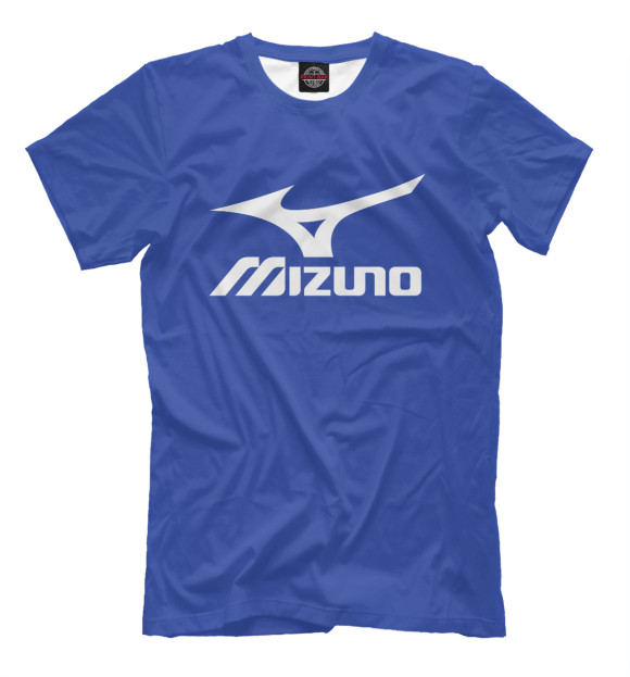 Мужская футболка с изображением Volleyball (Mizuno) цвета Грязно-голубой