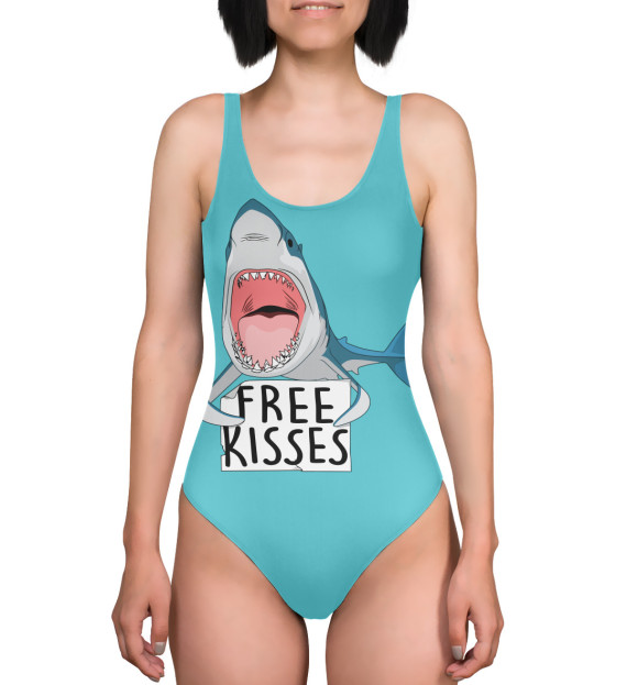 Купальник-боди с изображением Free Kisses цвета 
