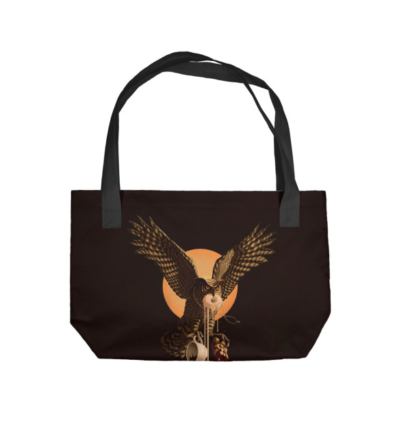 Пляжная сумка с изображением Twin Peaks Owl цвета 