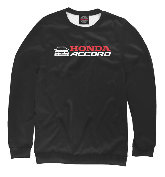 Свитшот для девочек с изображением Honda Accord цвета Белый