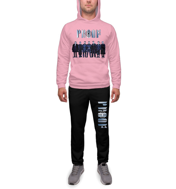 Комплект с изображением BTS PROOF розовый цвета Белый