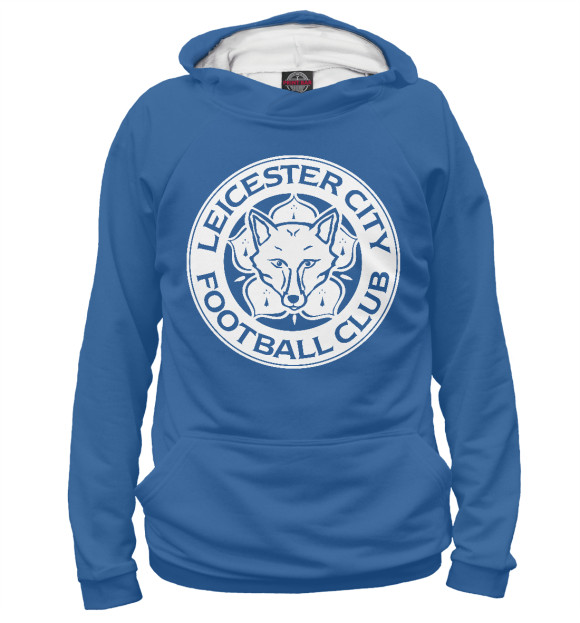 Мужское худи с изображением FC Leicester City logo цвета Белый