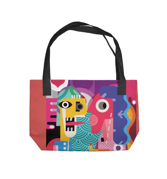 Пляжная сумка с изображением Хипстер цвета 