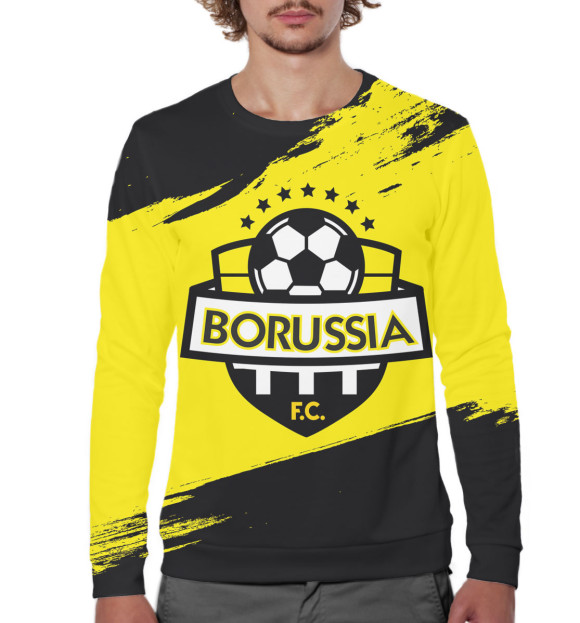 Мужской свитшот с изображением Borussia цвета Белый