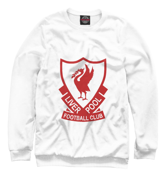 Женский свитшот с изображением FC Liverpool цвета Белый