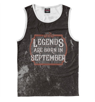 Майка для мальчика Legends Are Born In September