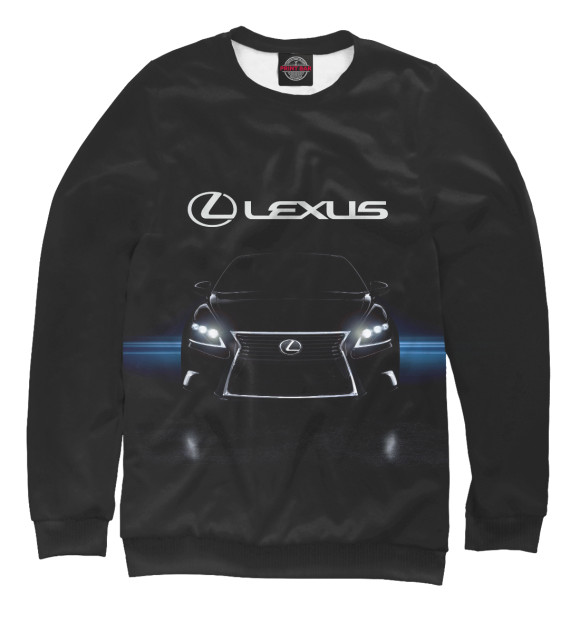 Женский свитшот с изображением Lexus цвета Белый