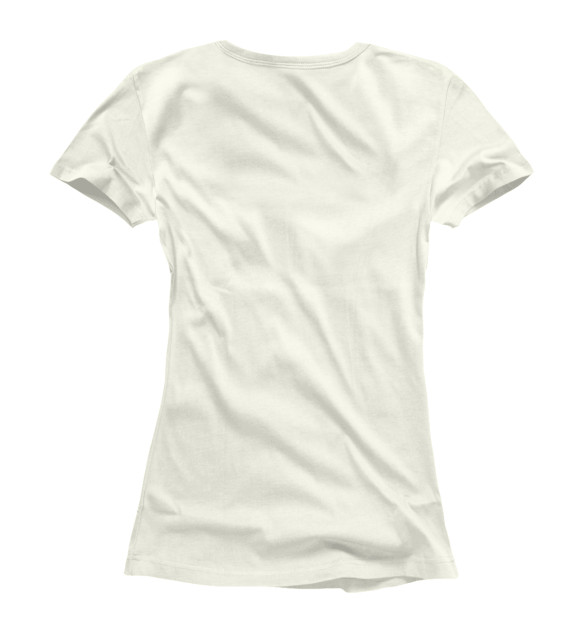 Женская футболка с изображением Бабочка с любовью цвета Белый