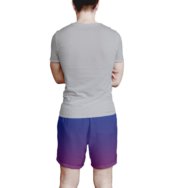 Мужские шорты с изображением Барселона цвета Белый