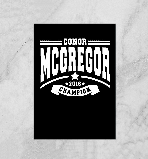 Плакат с изображением Conor Champion цвета Белый