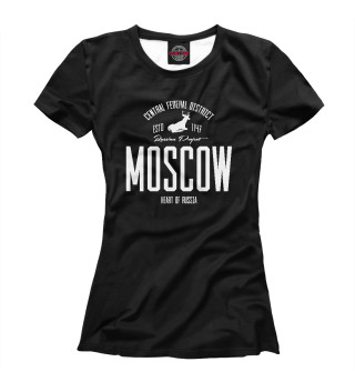 Женская футболка Москва Iron