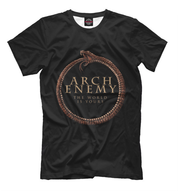 Мужская футболка с изображением Arch Enemy цвета Черный