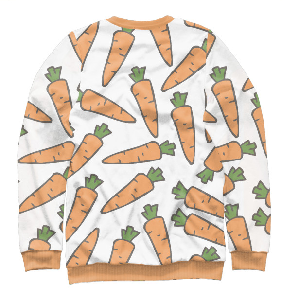 Свитшот для мальчиков с изображением Морковь цвета Белый