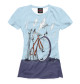 Женская футболка Строительство велосипеда